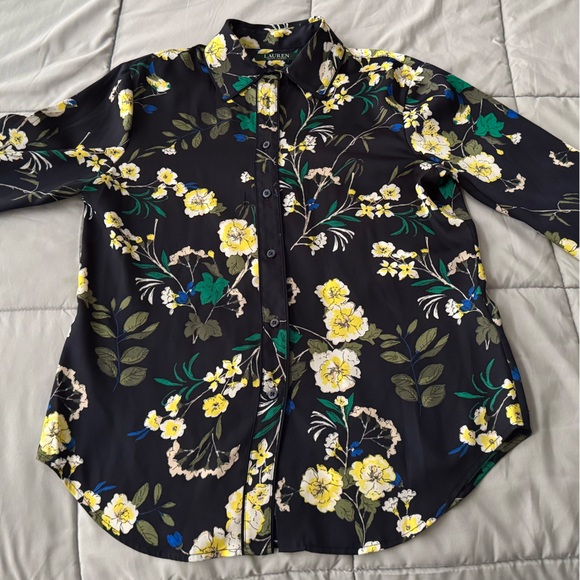 Ralph Lauren Floral Button-Up Shirt - Picture 11 of 12